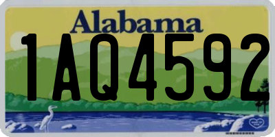 AL license plate 1AQ4592