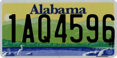 AL license plate 1AQ4596