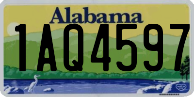 AL license plate 1AQ4597