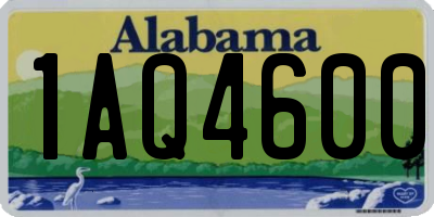 AL license plate 1AQ4600