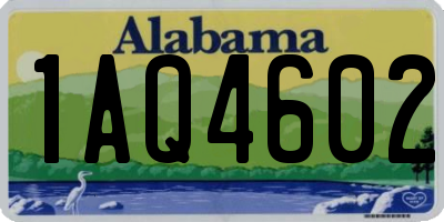 AL license plate 1AQ4602