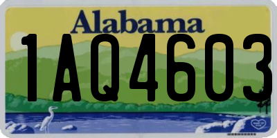AL license plate 1AQ4603