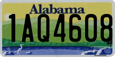 AL license plate 1AQ4608