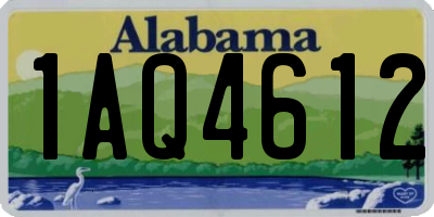 AL license plate 1AQ4612