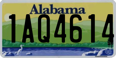 AL license plate 1AQ4614