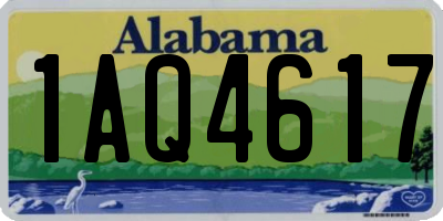 AL license plate 1AQ4617