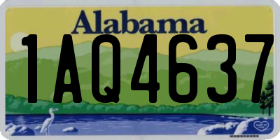 AL license plate 1AQ4637
