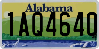 AL license plate 1AQ4640