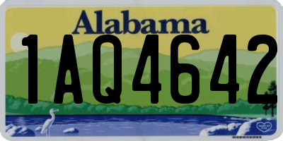 AL license plate 1AQ4642