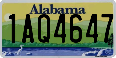 AL license plate 1AQ4647