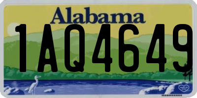 AL license plate 1AQ4649