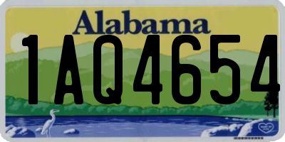 AL license plate 1AQ4654