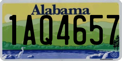 AL license plate 1AQ4657