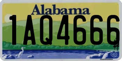 AL license plate 1AQ4666