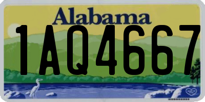 AL license plate 1AQ4667