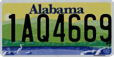 AL license plate 1AQ4669
