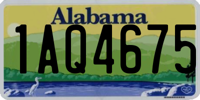 AL license plate 1AQ4675