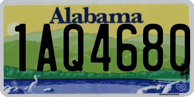 AL license plate 1AQ4680