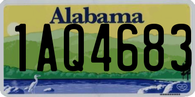 AL license plate 1AQ4683