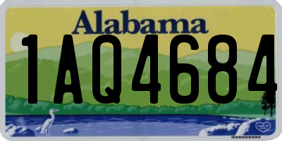 AL license plate 1AQ4684