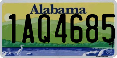 AL license plate 1AQ4685