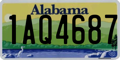 AL license plate 1AQ4687