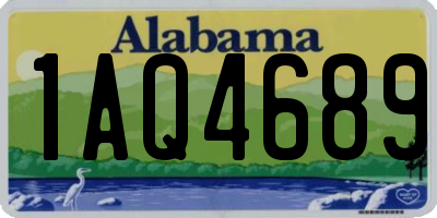AL license plate 1AQ4689