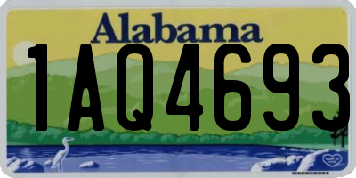 AL license plate 1AQ4693