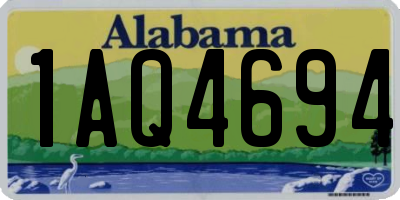 AL license plate 1AQ4694