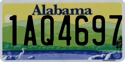 AL license plate 1AQ4697