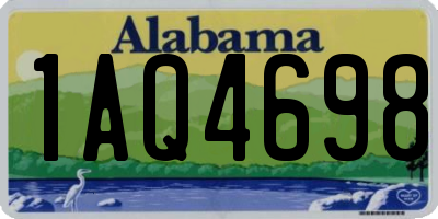 AL license plate 1AQ4698