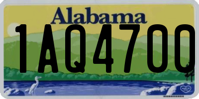 AL license plate 1AQ4700
