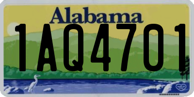 AL license plate 1AQ4701