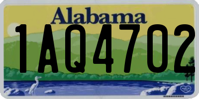 AL license plate 1AQ4702