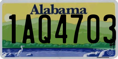AL license plate 1AQ4703