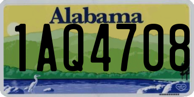 AL license plate 1AQ4708