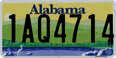 AL license plate 1AQ4714