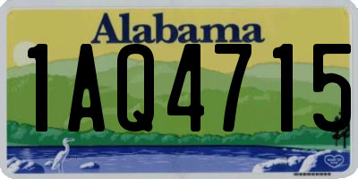 AL license plate 1AQ4715
