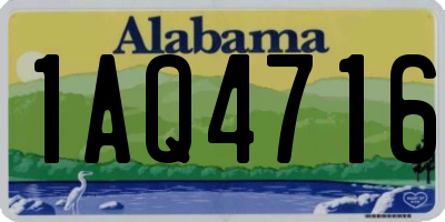 AL license plate 1AQ4716
