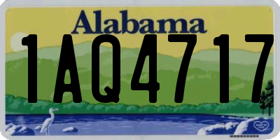 AL license plate 1AQ4717