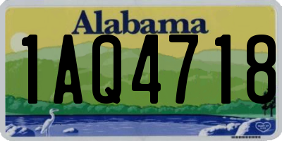 AL license plate 1AQ4718