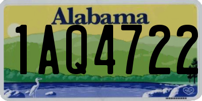 AL license plate 1AQ4722