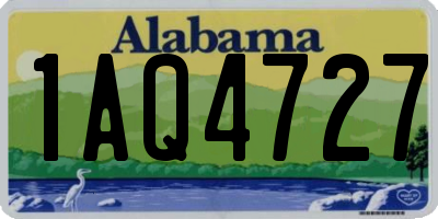 AL license plate 1AQ4727