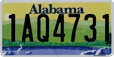 AL license plate 1AQ4731