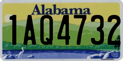 AL license plate 1AQ4732