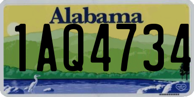 AL license plate 1AQ4734