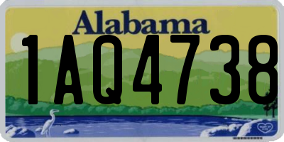 AL license plate 1AQ4738