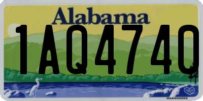 AL license plate 1AQ4740