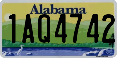 AL license plate 1AQ4742