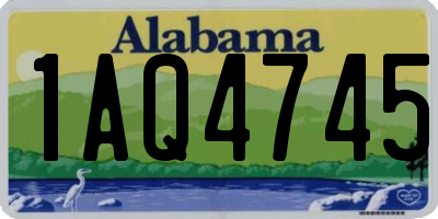 AL license plate 1AQ4745